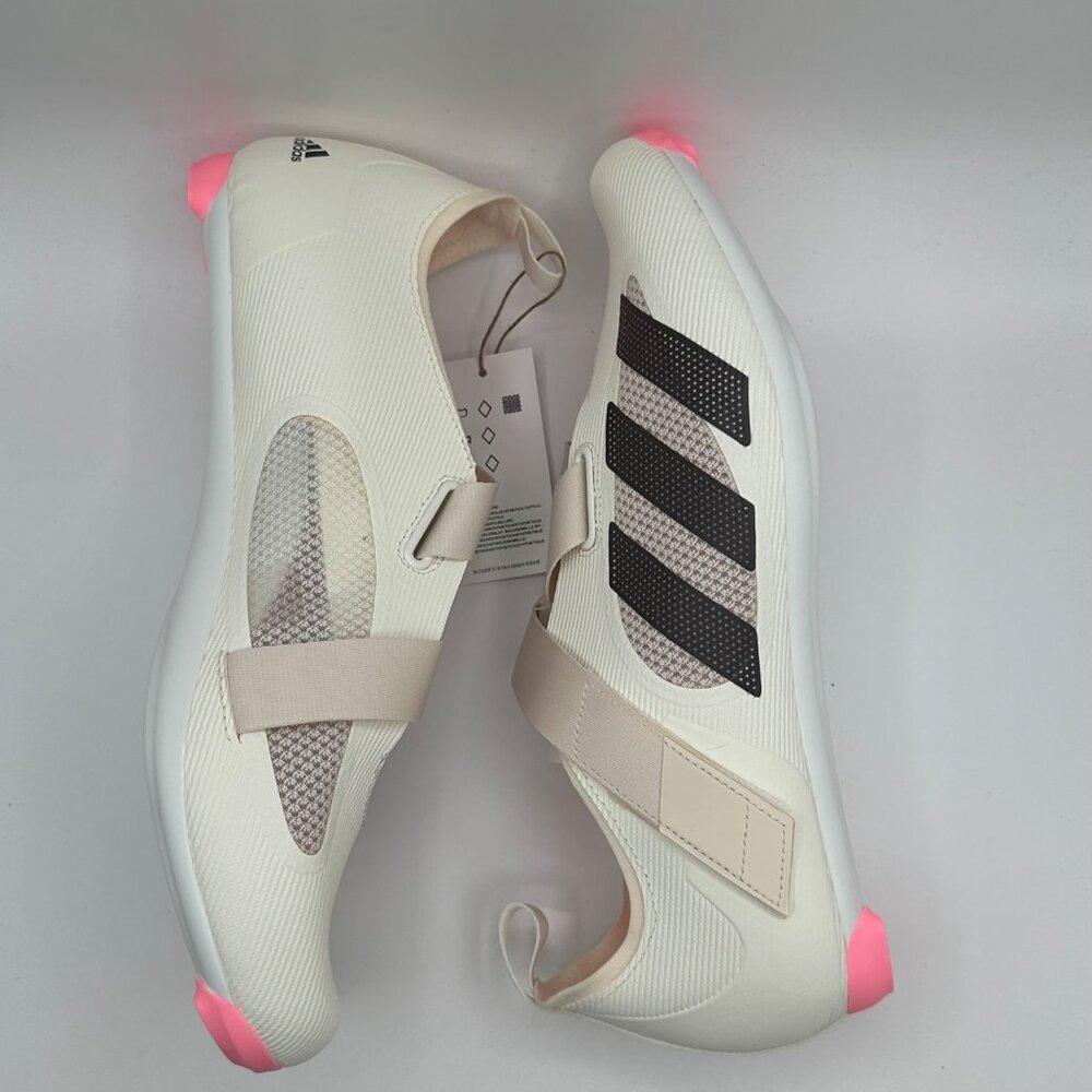 Men's Adidas The Indoor Cycling Shoes Off White Shadow Maroon 3Bolt GX1669 Sz11 - Picture 8 of 13